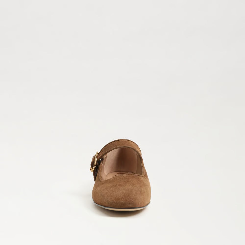 Sam Edelman  Michaela Mary Jane Flat in Warm Nutmeg Suede