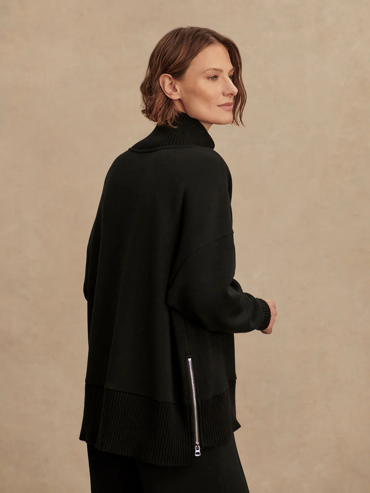 Varley Barker High-Neck Sweat in Black