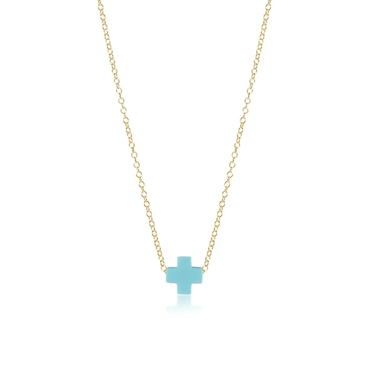 Enewton Egirl 14" Necklace Gold- Signature Cross