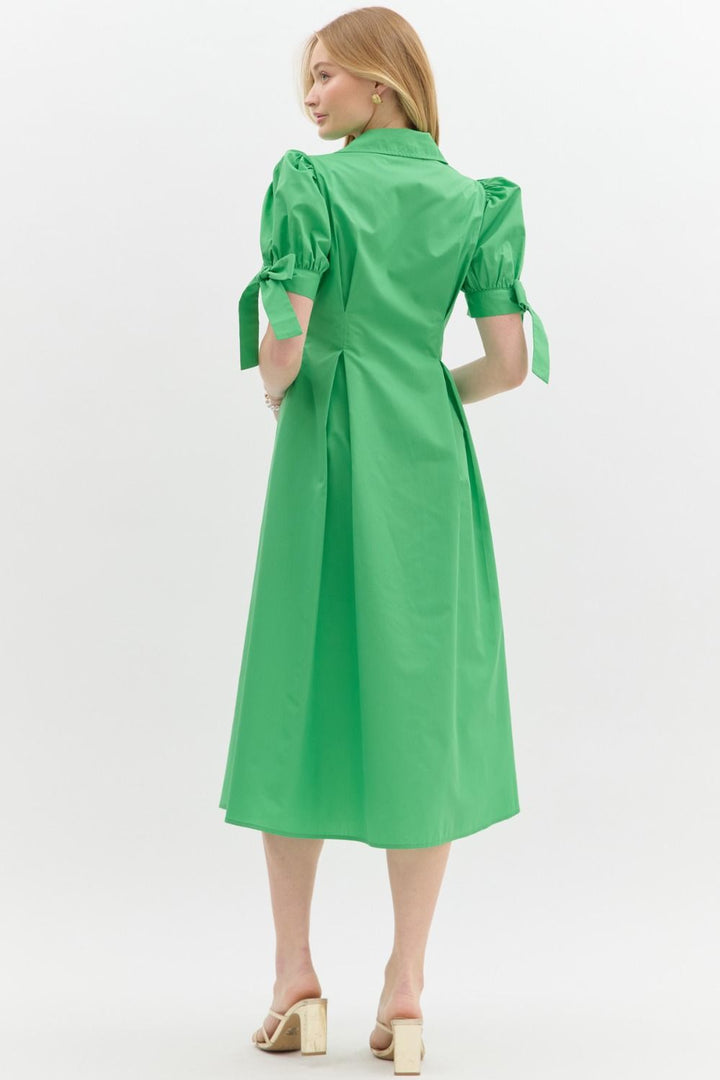 Where We Belong Midi Dress in Green