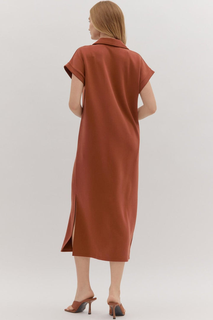 Give It Your All Dress in Clay