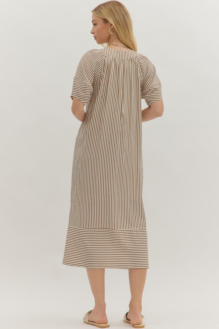 Meant To Shine Brown Dress