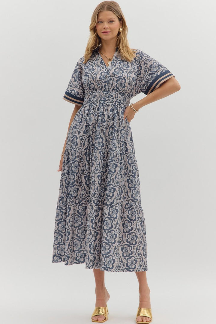 Nothing But Chic Blue Maxi Dress