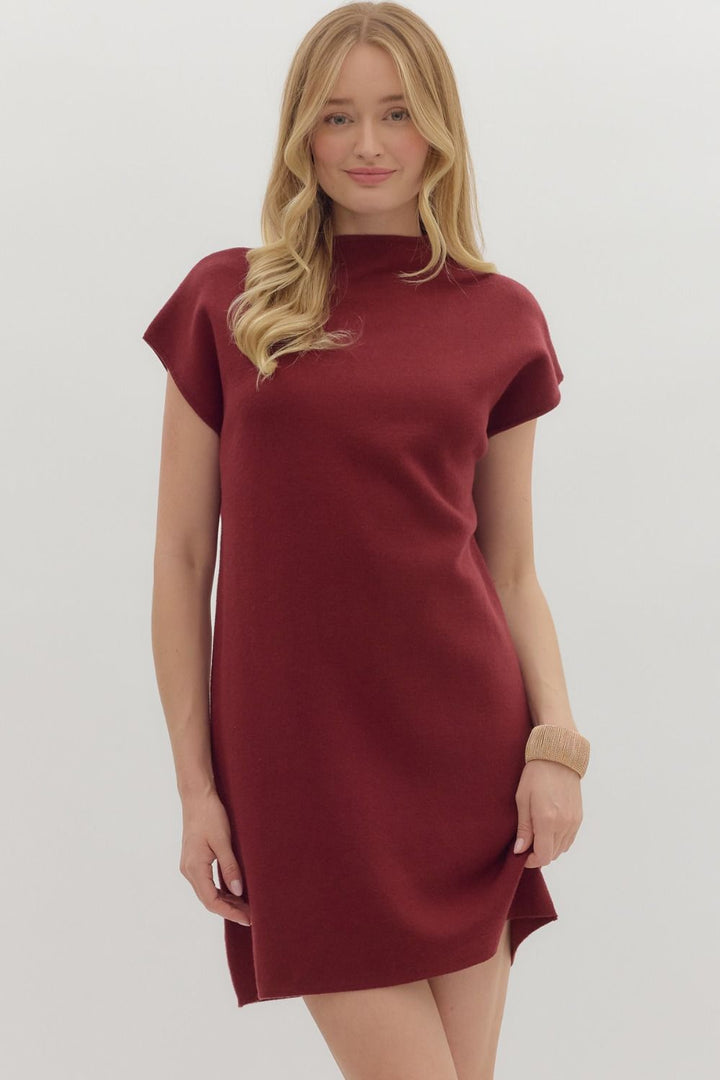 All Together Dress in Burgundy