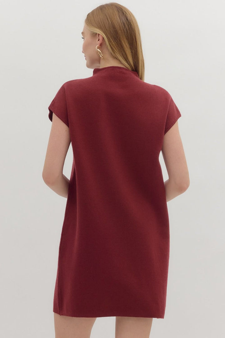 All Together Dress in Burgundy