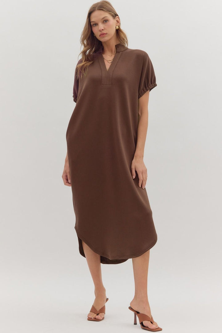 Own The Moment Brown Maxi Dress
