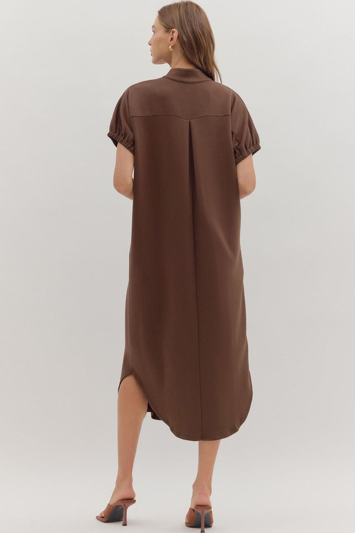 Own The Moment Brown Maxi Dress