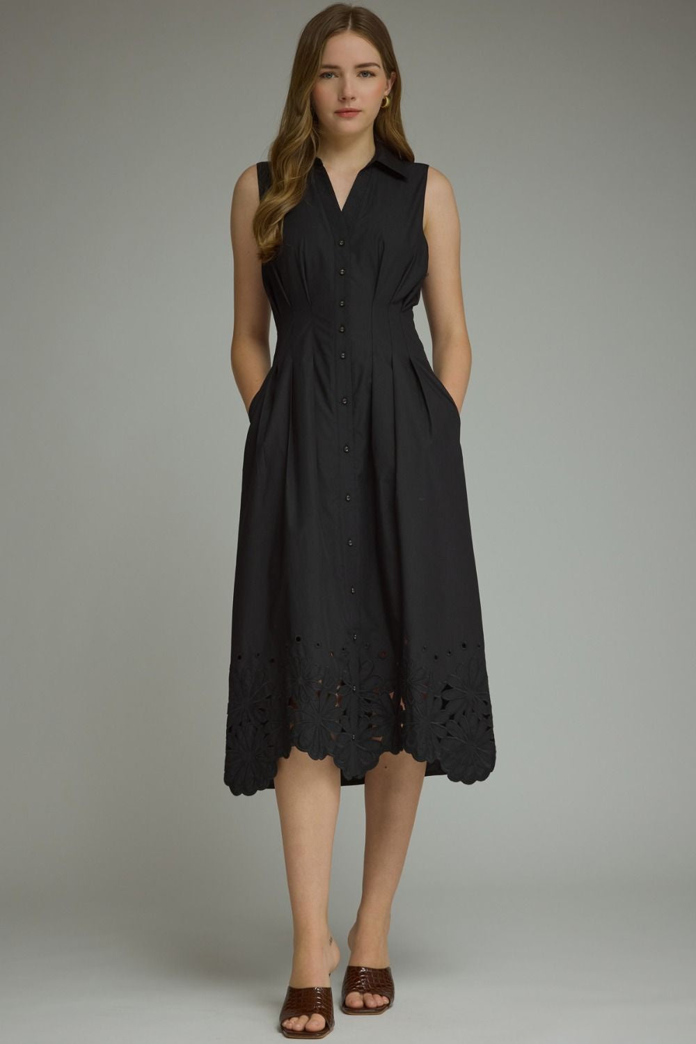 Give It Your All Midi Dress in Black