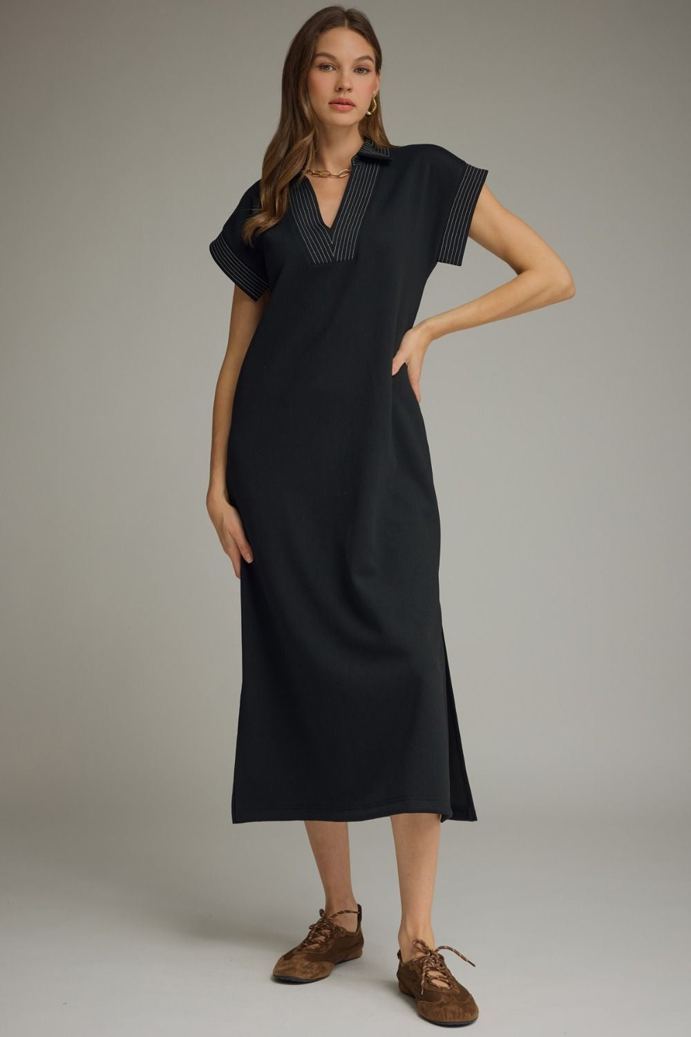 In Perfect Order Maxi Dress in Black