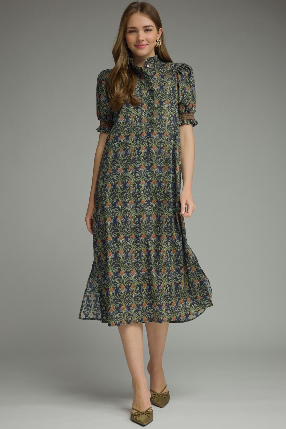 Feeling The Spark Navy Midi Dress