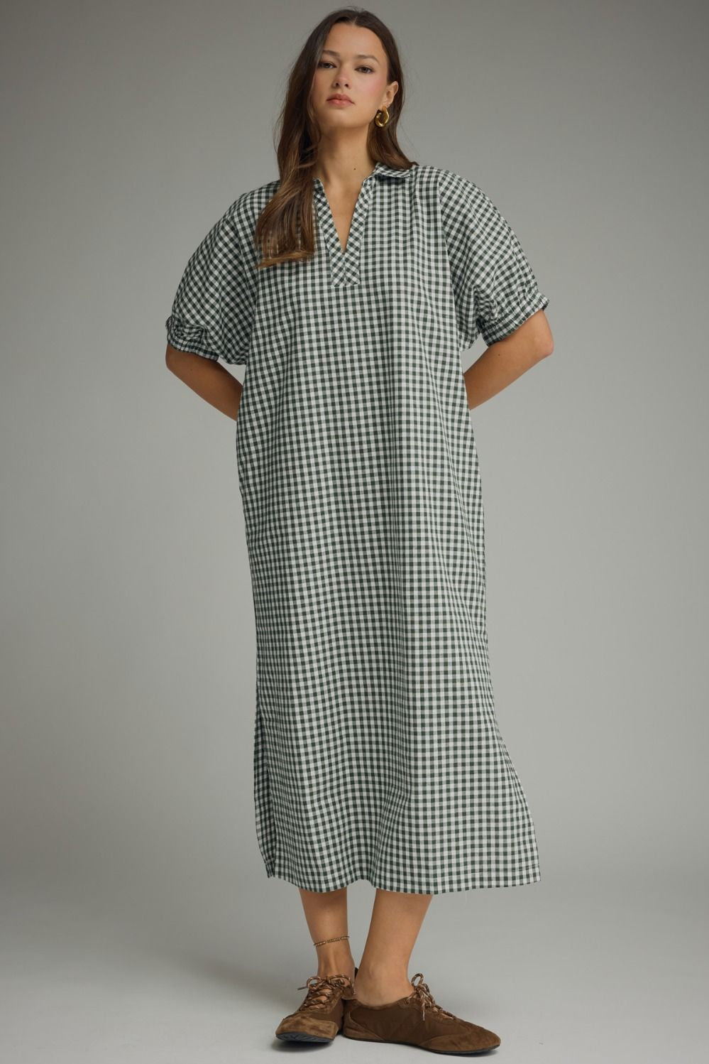 Let It Be Easy Maxi Dress in Hunter Green
