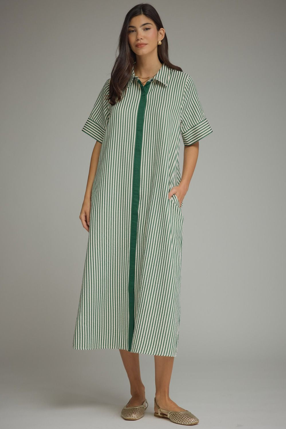 For The Better Maxi Dress in Hunter Green