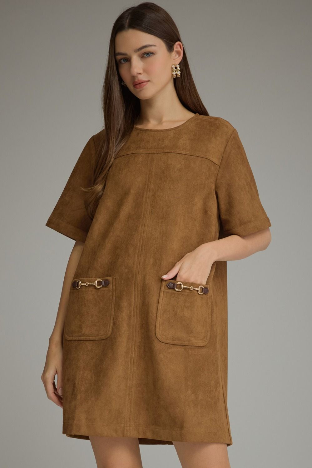 Like Never Before Brown Mini Dress