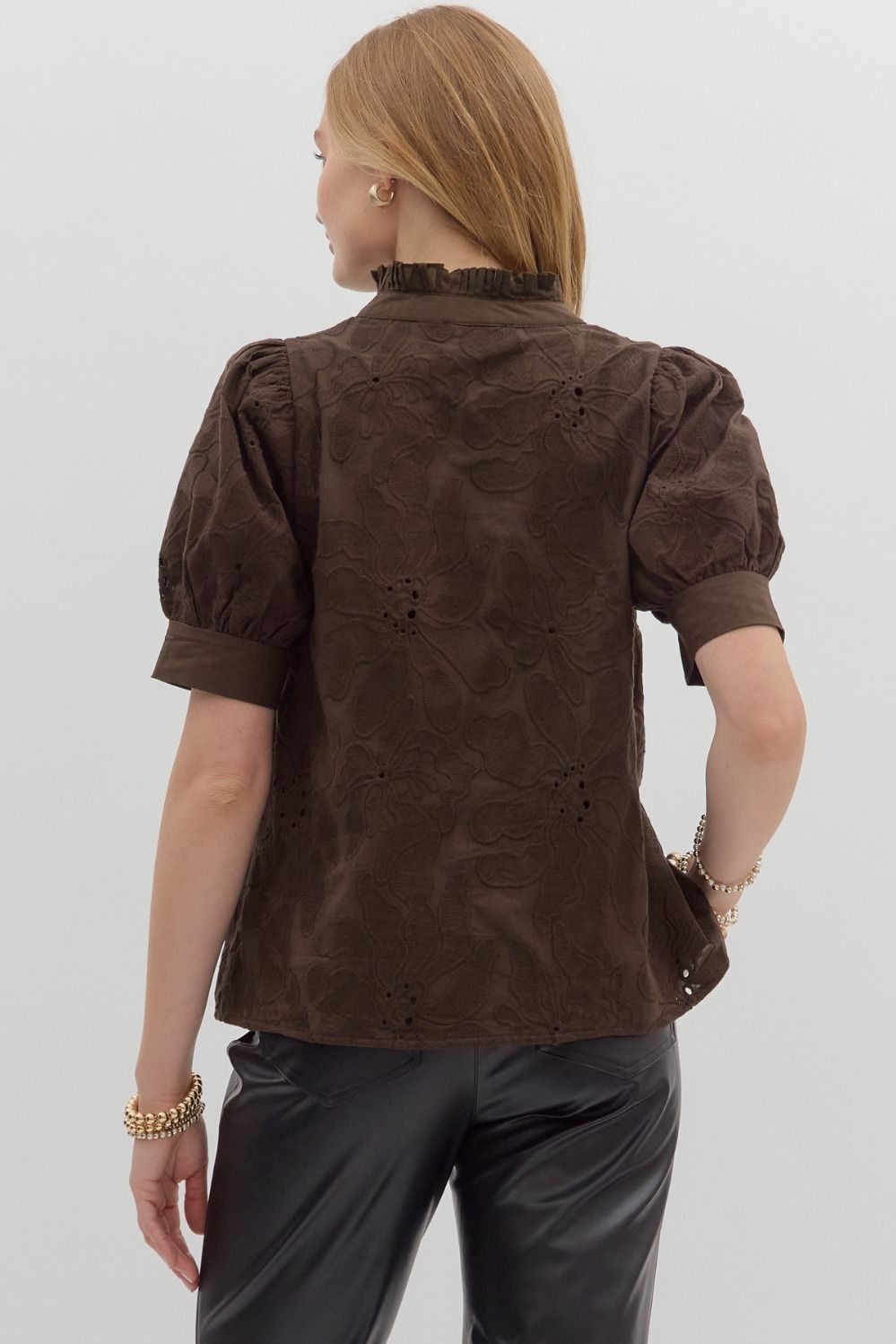 Catching Dreams Brown Floral Top