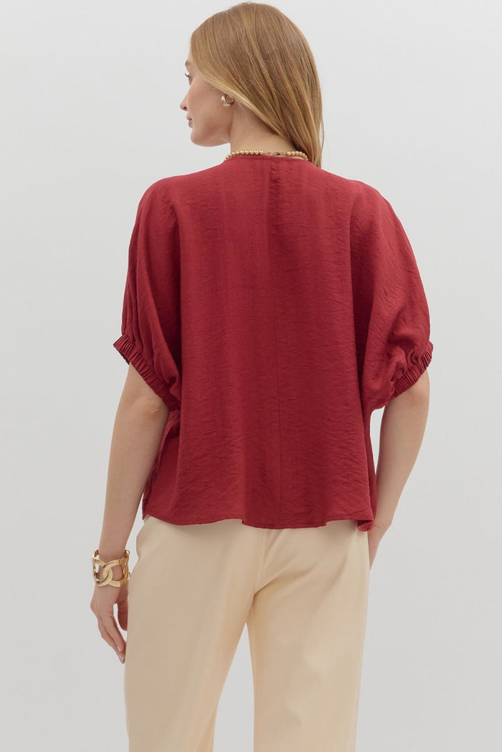 Taking It Easy Top in Red