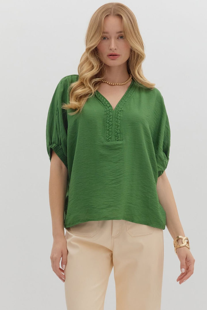 Taking It Easy Top in Fern