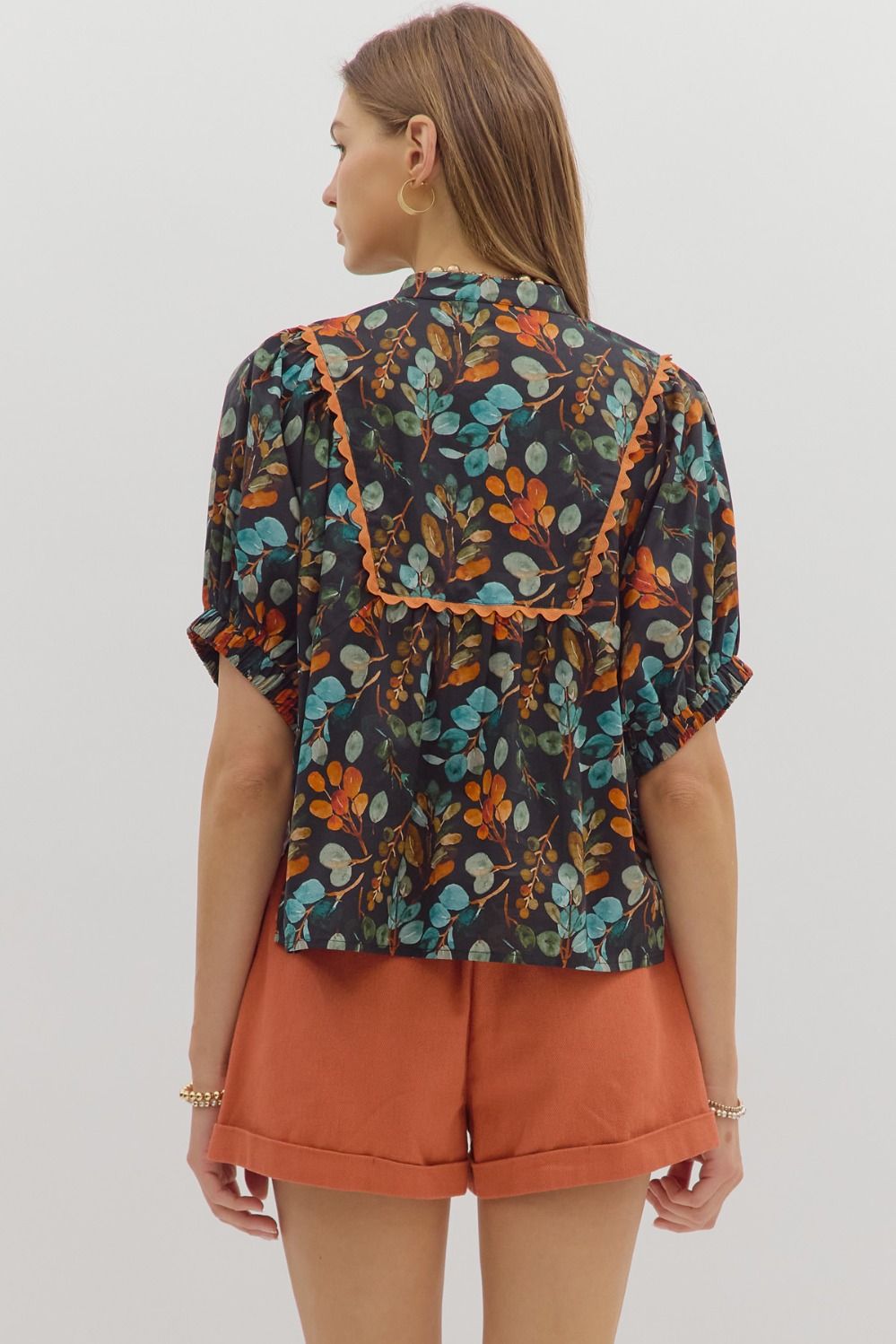 All Yours Black Floral Top