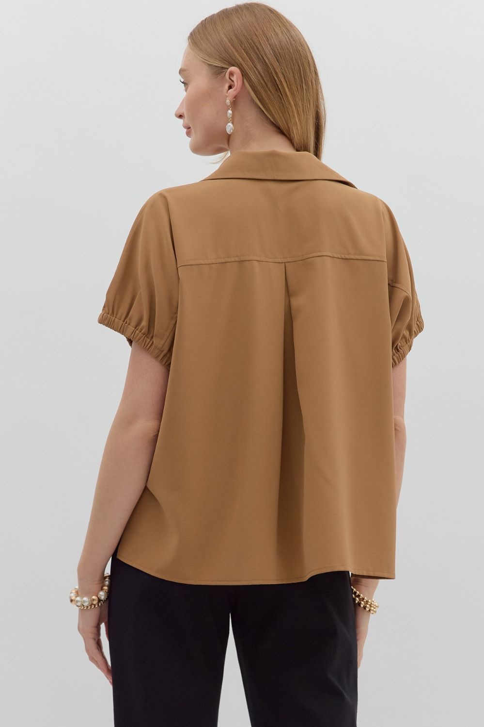 Take A Moment Brown Top