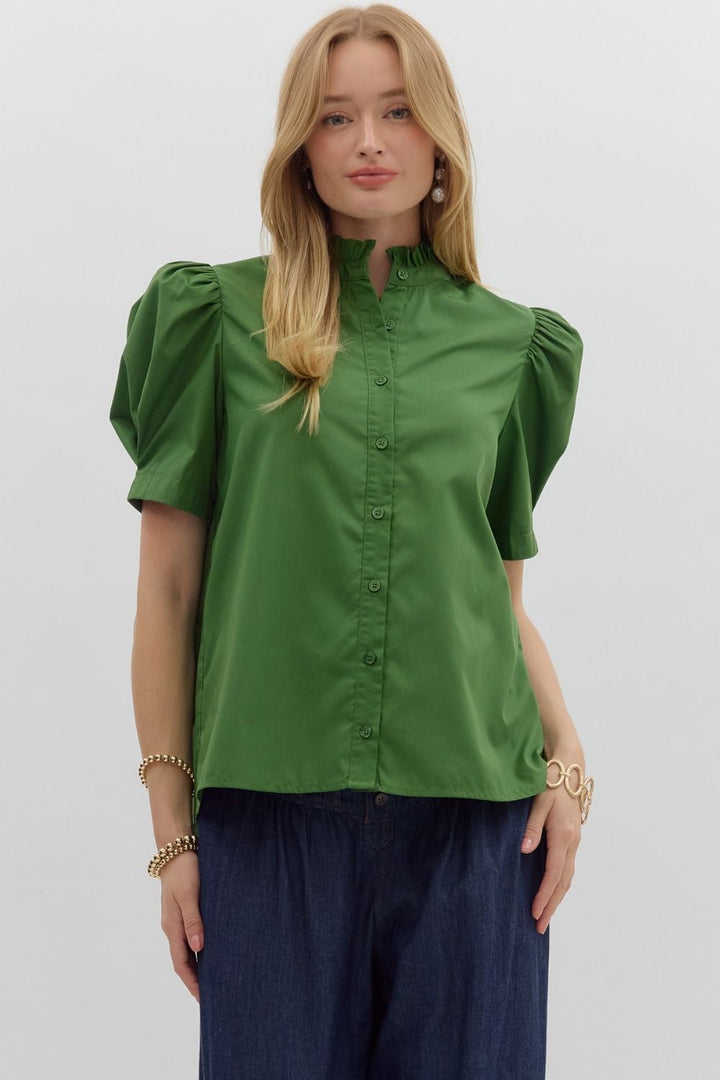Whatever Happens Top in Green