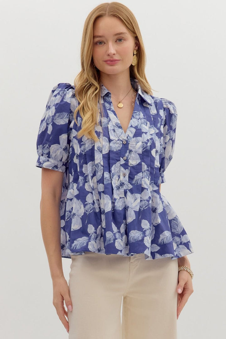 Take Your Pick Top in Indigo