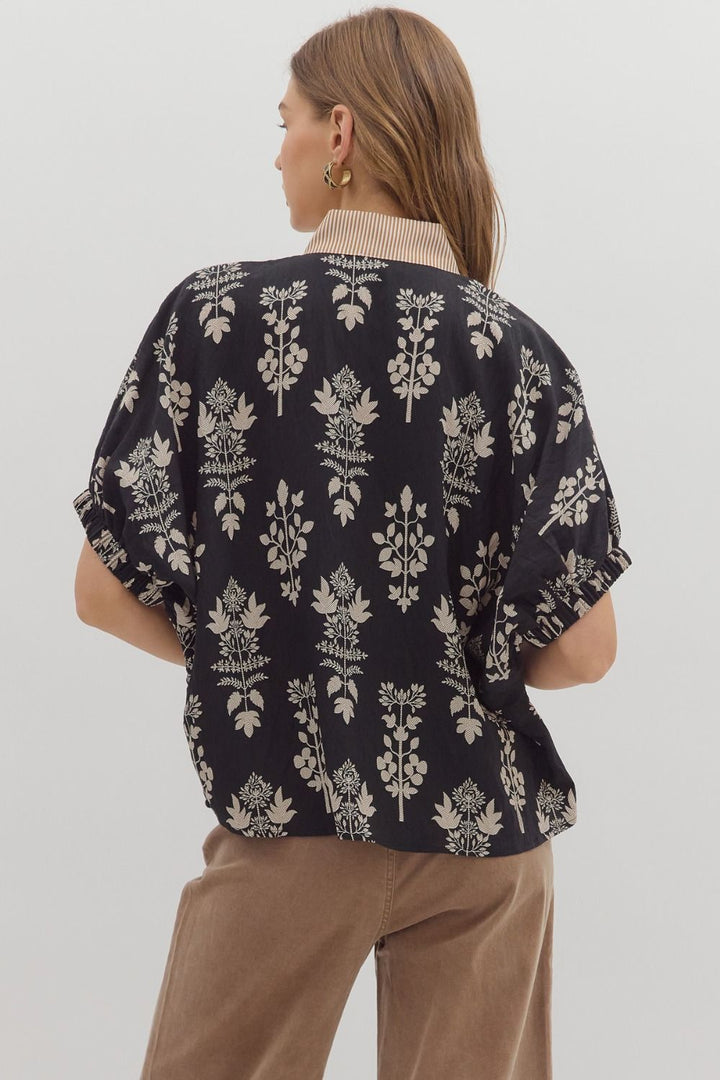 When You Know Printed Black Top