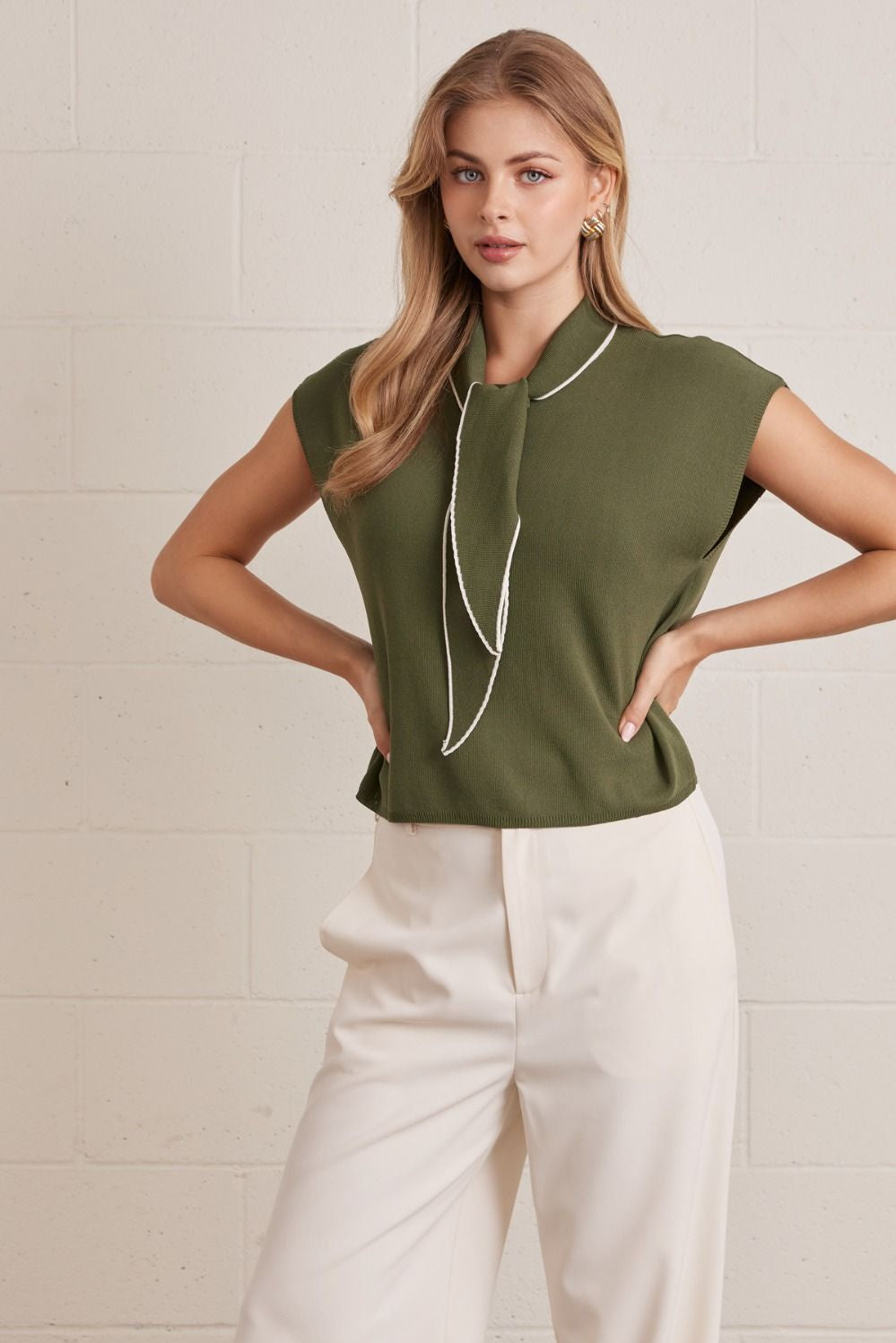 Moment To Shine Top in Olive