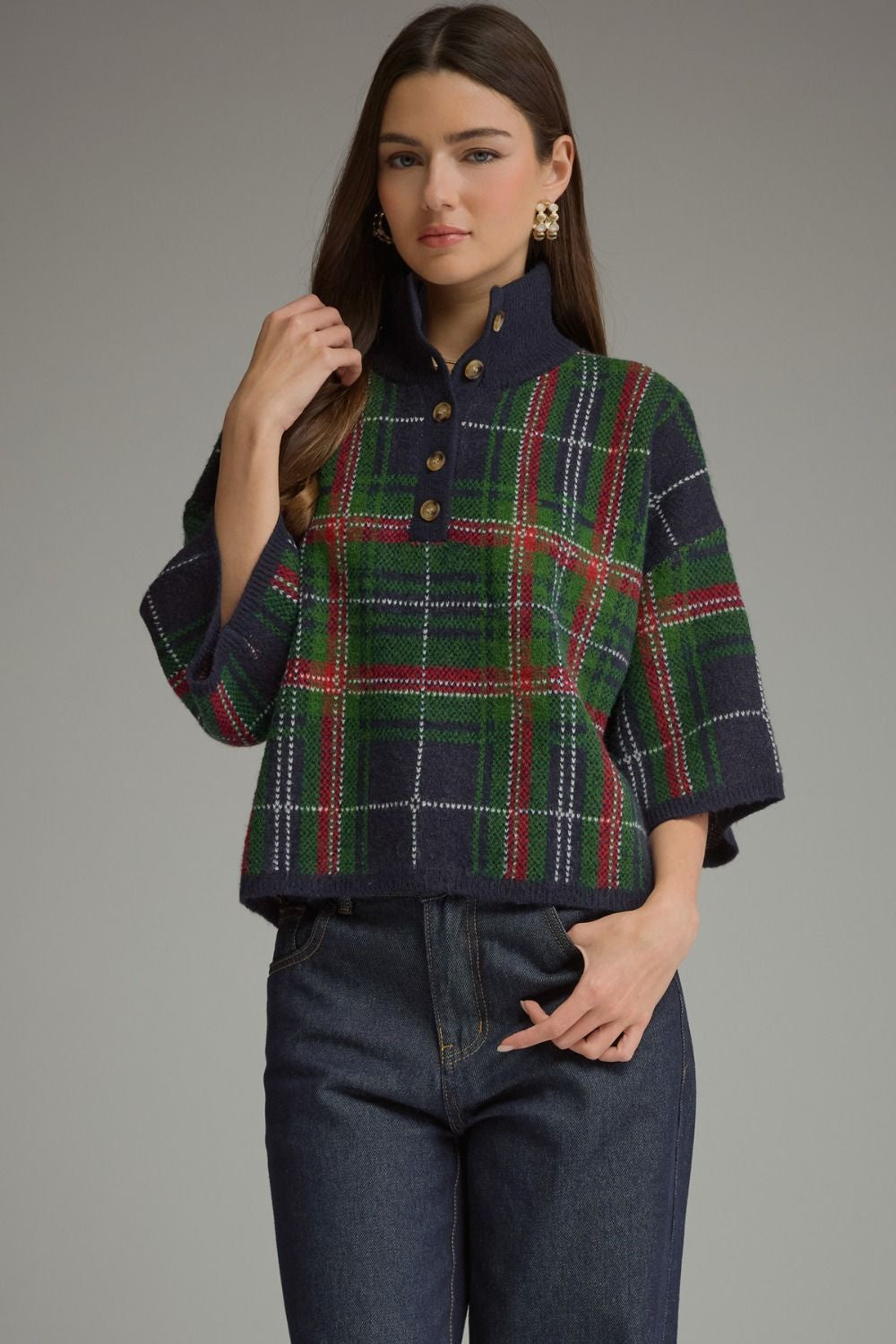 At The Center Of It Navy Sweater