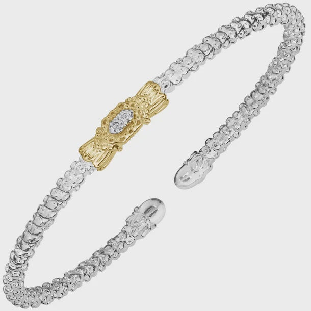 Vahan Petite Textured Diamond Cuff