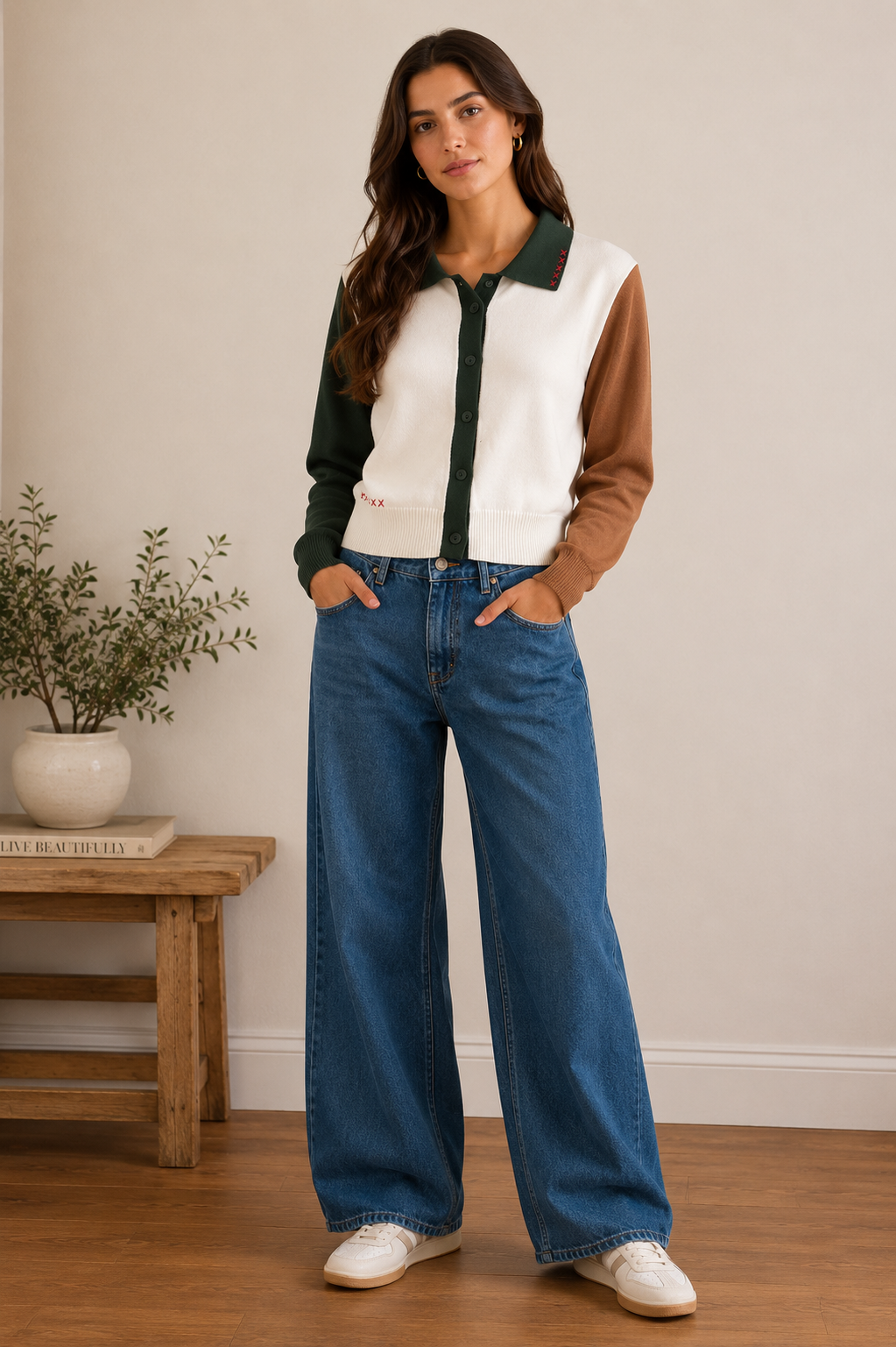 STARKx Orla Sweater in Color Block