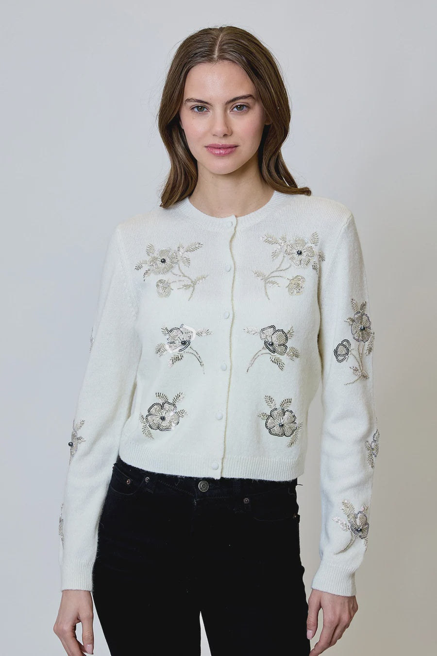 Florence Cardigan in Dove