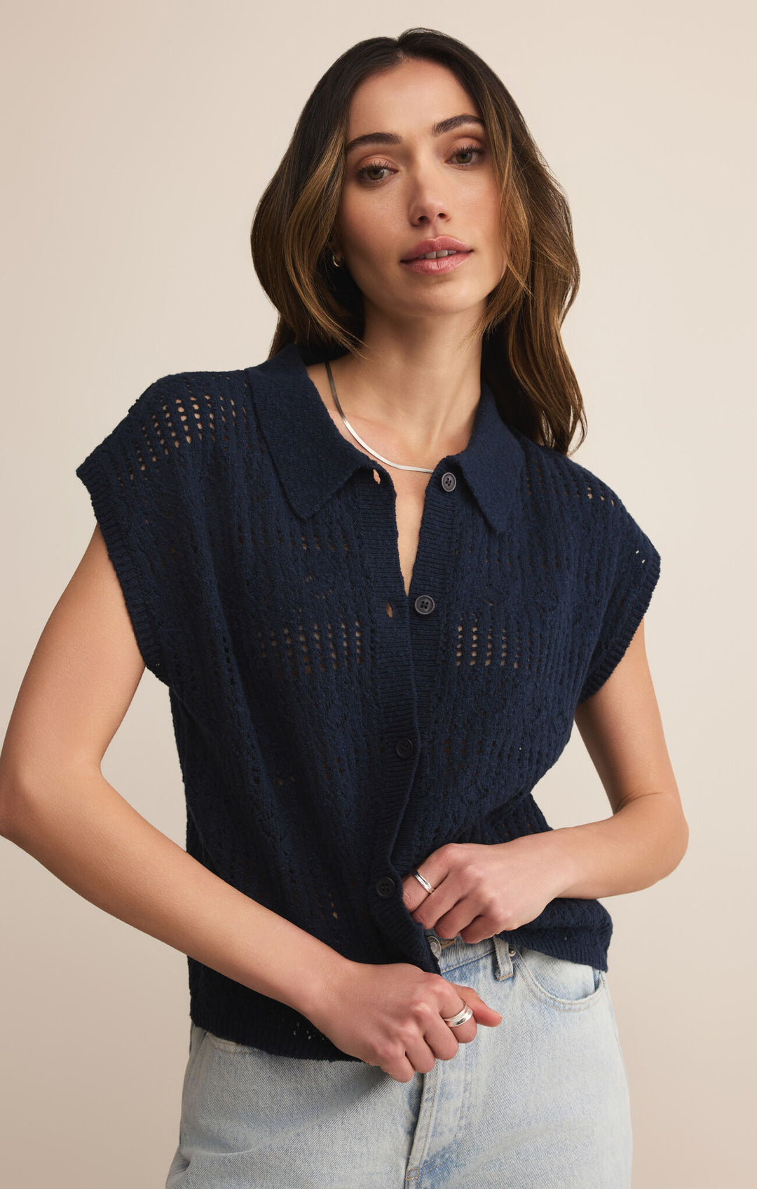 Z Supply Kinsley Sweater Top in Eclipse