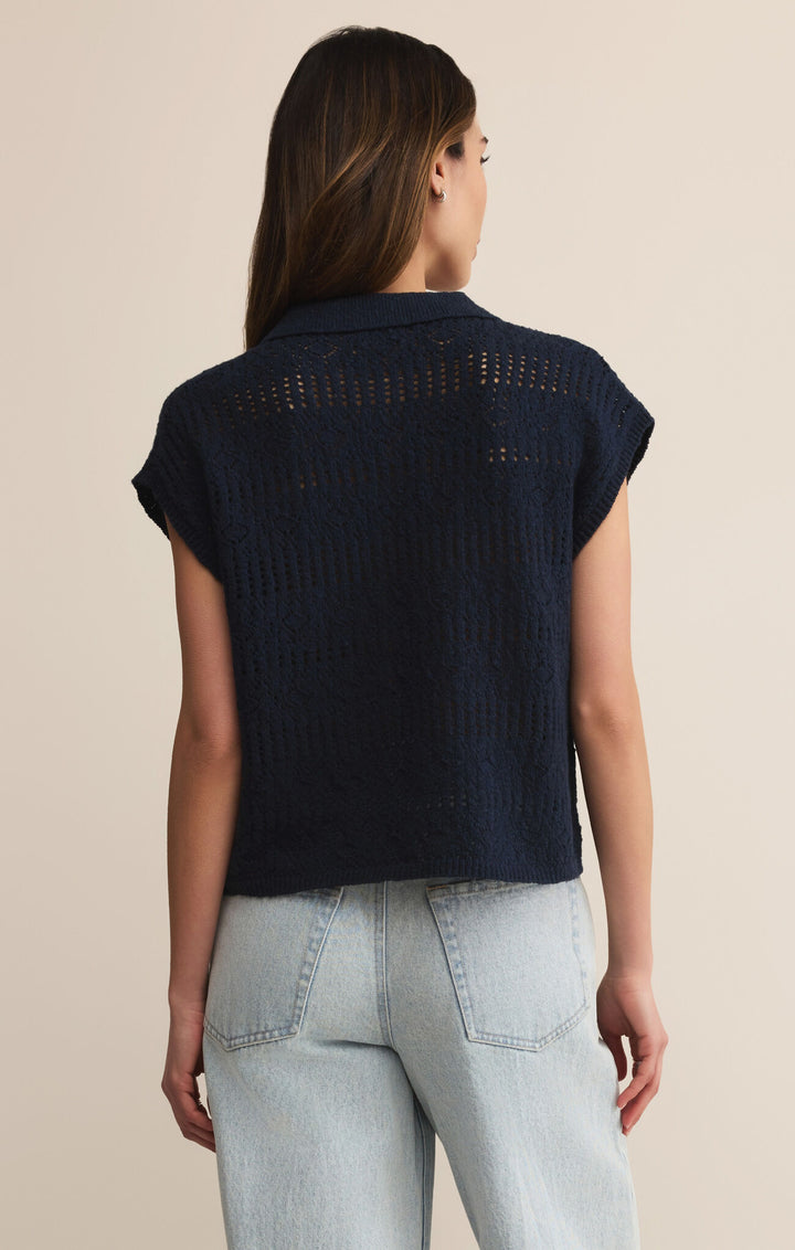 Z Supply Kinsley Sweater Top in Eclipse