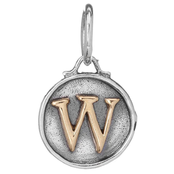 Waxing Poetic Initial Chancery Insignia Charm