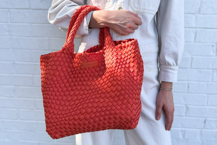 Parker & Hyde Burnt Orange Woven Tote