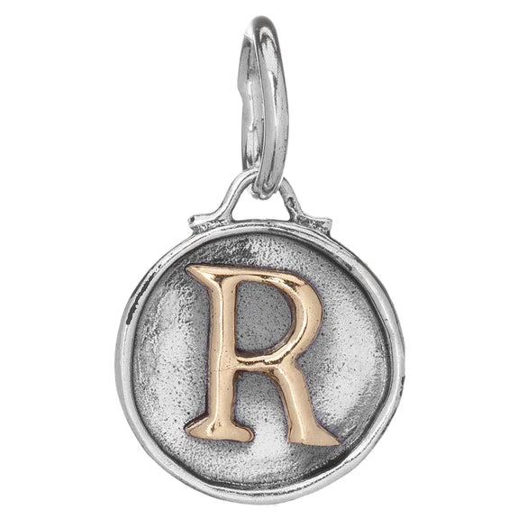 Waxing Poetic Initial Chancery Insignia Charm