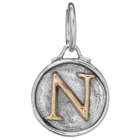 Waxing Poetic Initial Chancery Insignia Charm