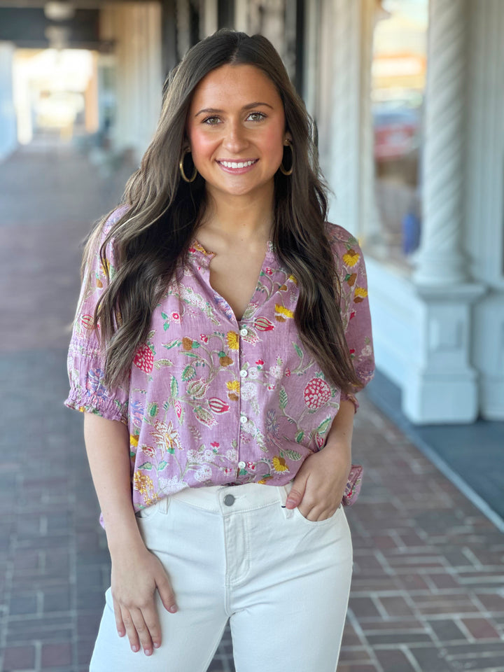 Dylan Lilac Petal Top