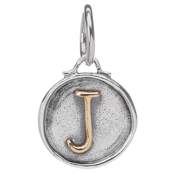 Waxing Poetic Initial Chancery Insignia Charm