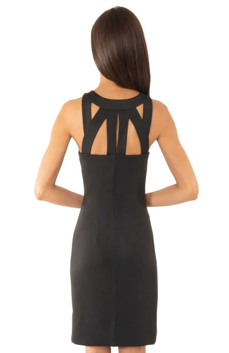 Gretchen Scott Jersey Isosceles Dress in Black