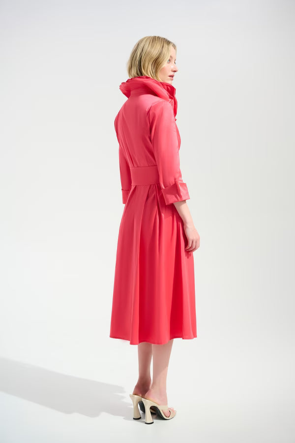 Joseph Ribkoff Midi Wrap Dress in Paradise Coral