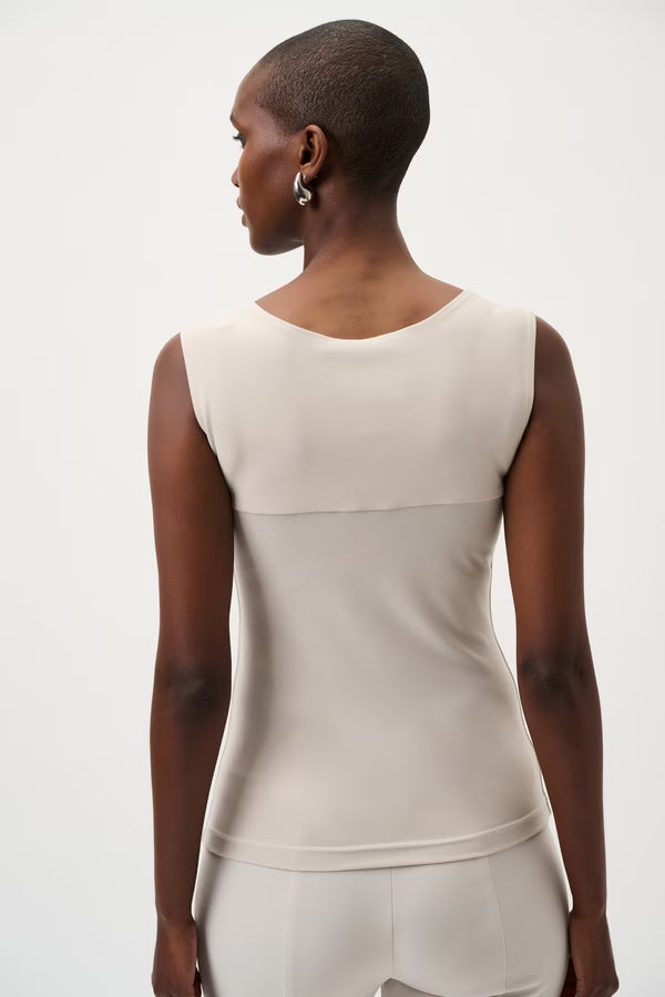 Joseph Ribkoff Casual Square Neck Tank in Moonstone