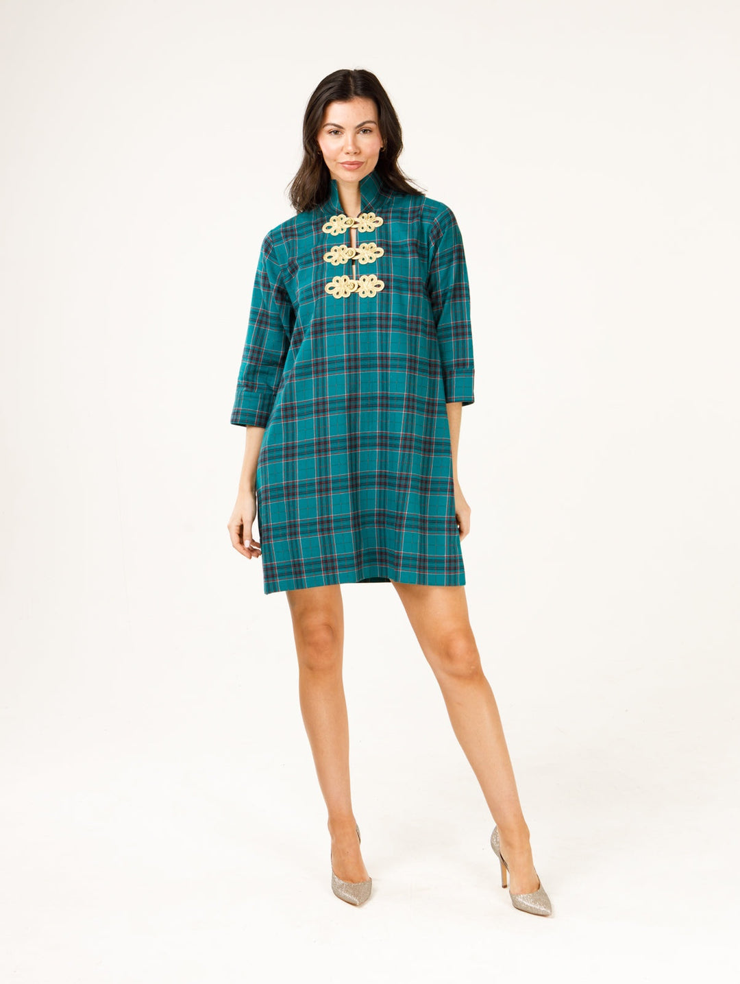 Holly Shae Arden Plaid Dress in Estate Plaid