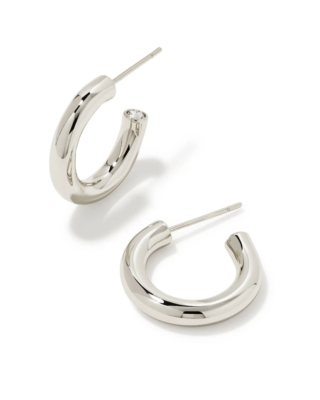 Kendra Scott Colette Huggie Earrings in Silver