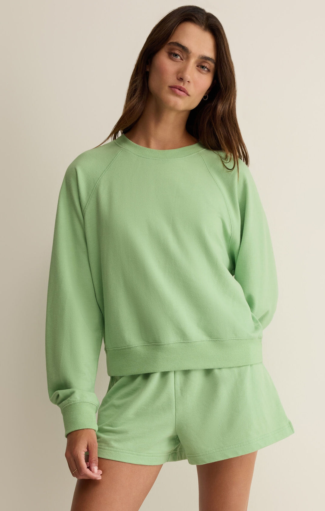 Z Supply Saldana Sweatshirt in Sprout