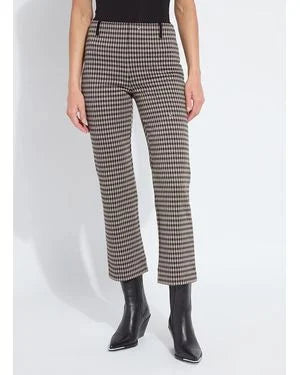 Lysse Colleen Metallic Ankle Baby Boot Pant in Silver