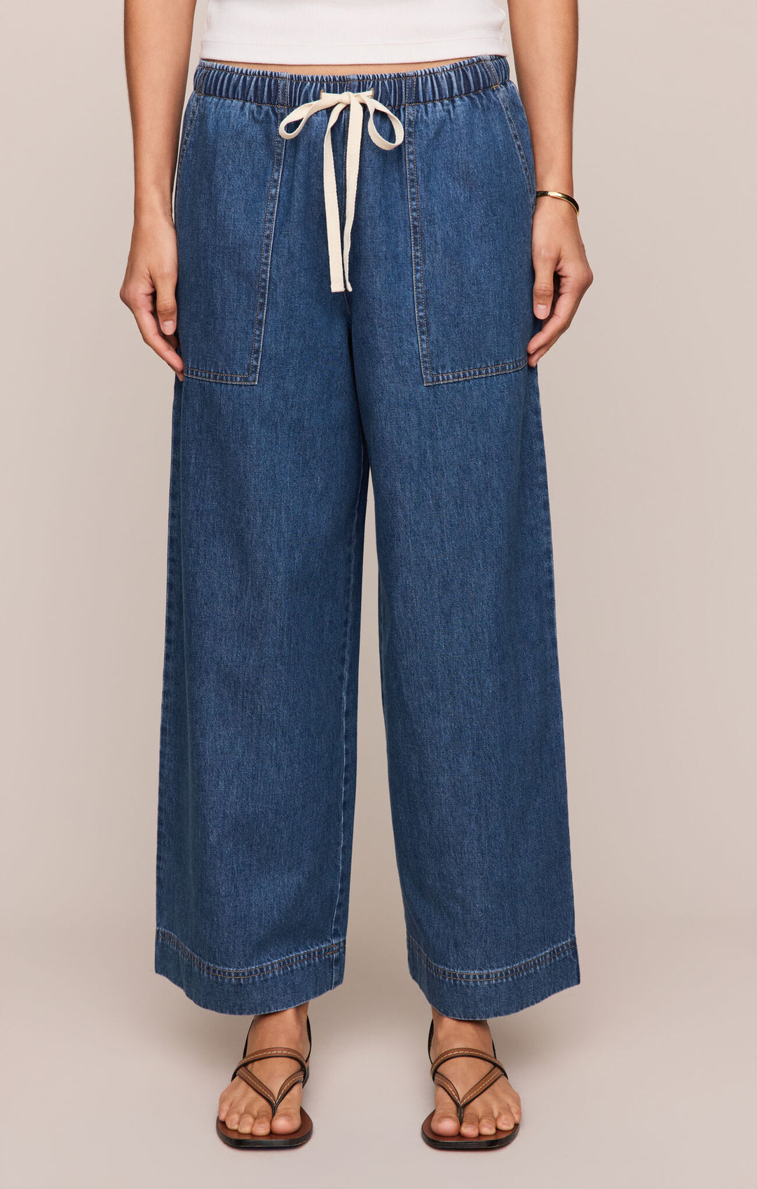 Z Supply Daycation Denim Utility Pant in Deep Water