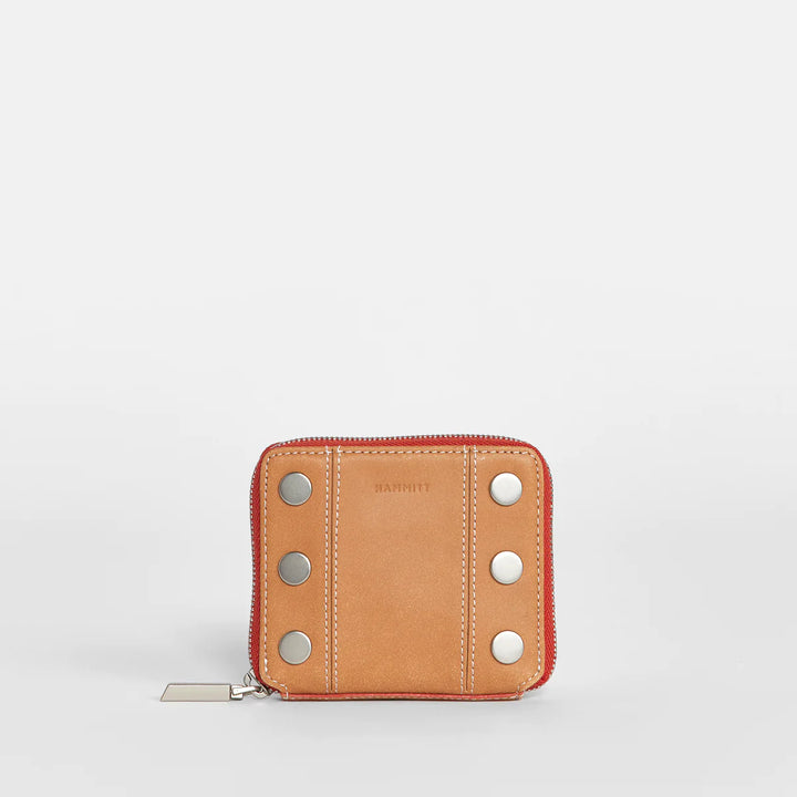 Hammitt 5 North Wallet in Croissant Tan/Brushed Silver