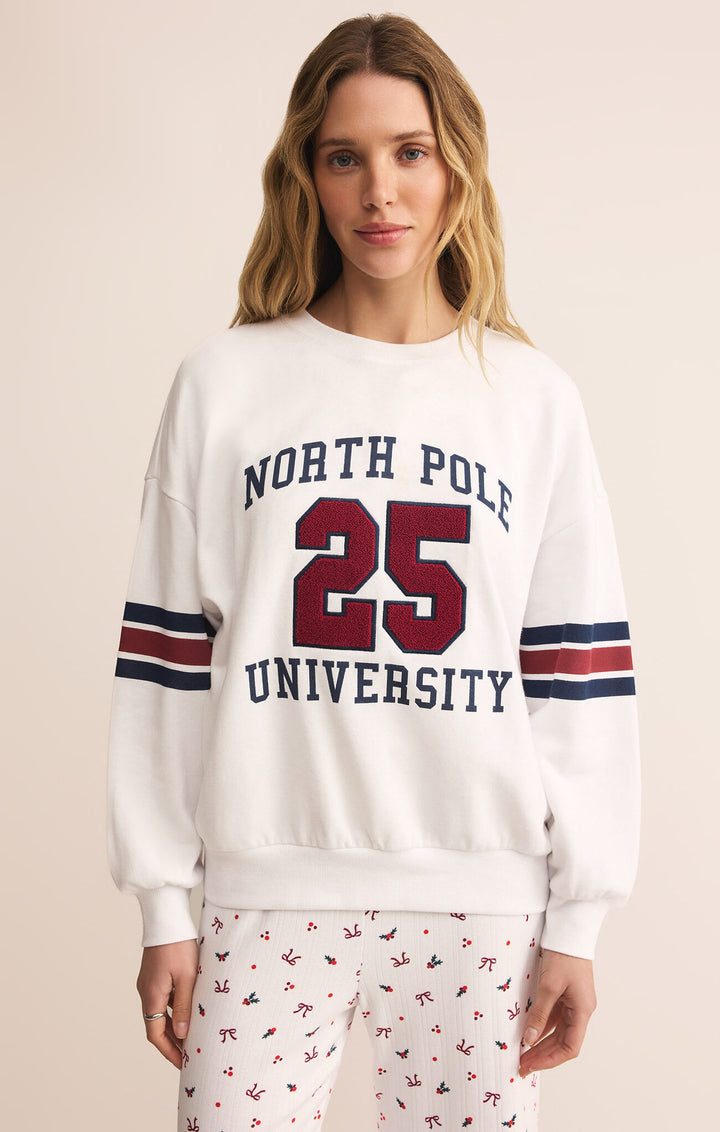 Z Supply North Pole Sweatshirt in White