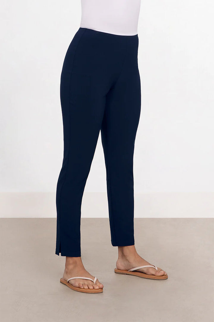 Sympli Narrow Pant Midi in Navy