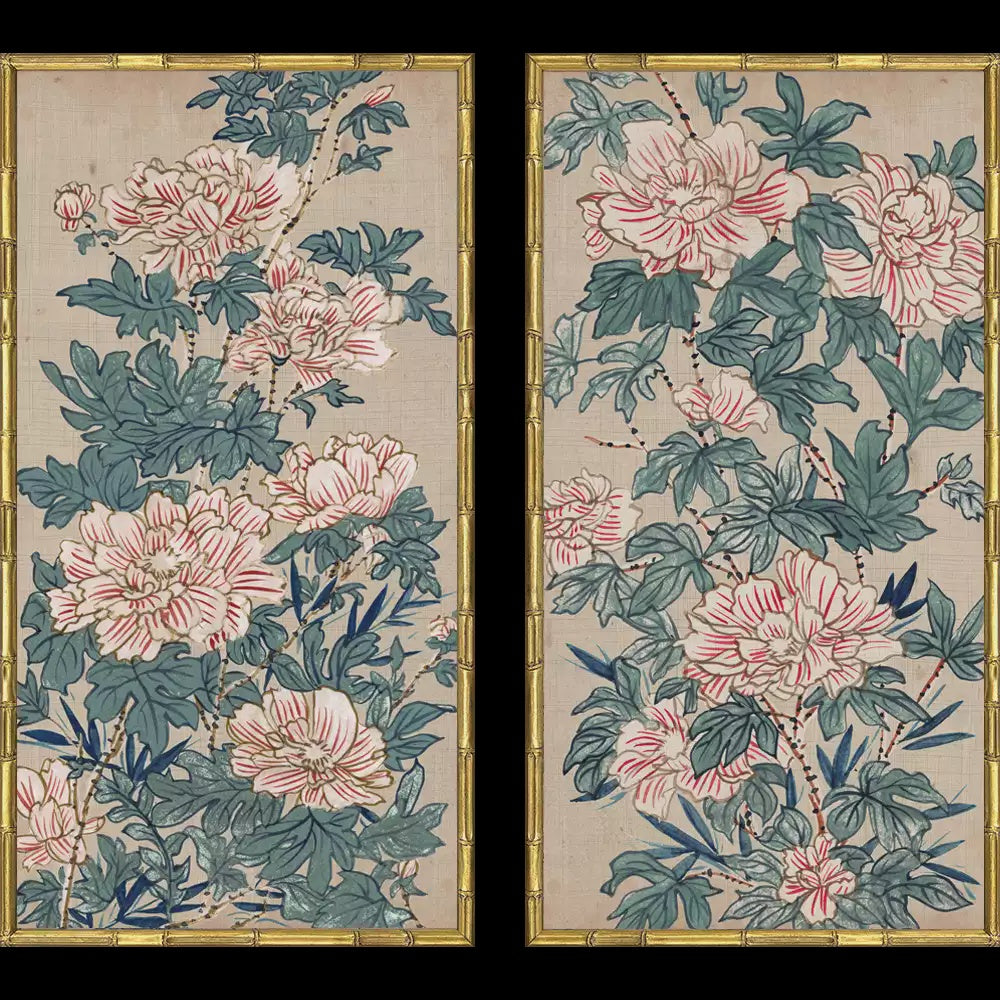 Muted Blossoms II Frame Set